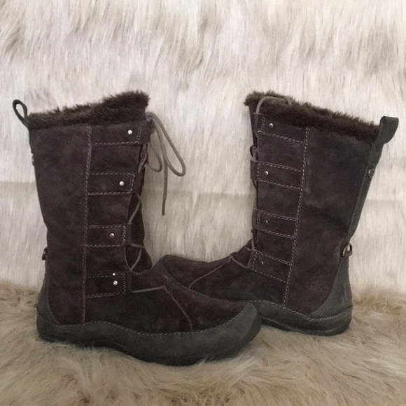 The North Face Shoes The North Face Brown Suede Lace Up Snow Boots 95 Poshmark